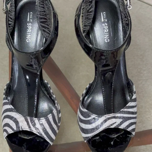 Call It Spring Zebra Pattern Heels - Picture 9 of 9